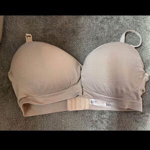Gilligan & O'Malley Light Beige Wirefree Nursing Bra